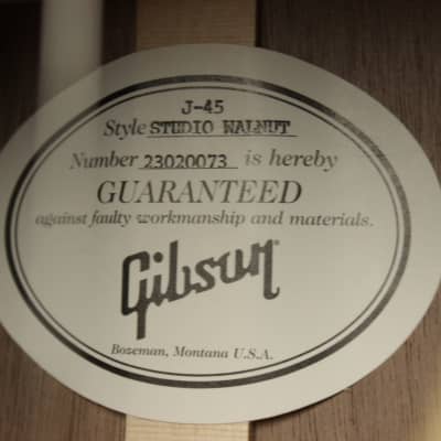 Gibson J-45 Studio - AN (#073) image 13