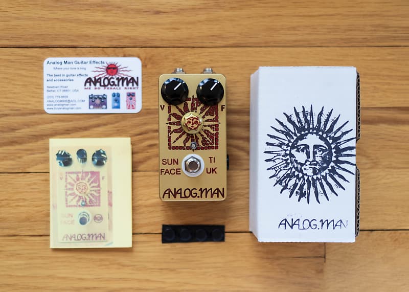 Analogman Sun Face TI-UK Germanium Fuzz with Sun Dial Knob | Reverb