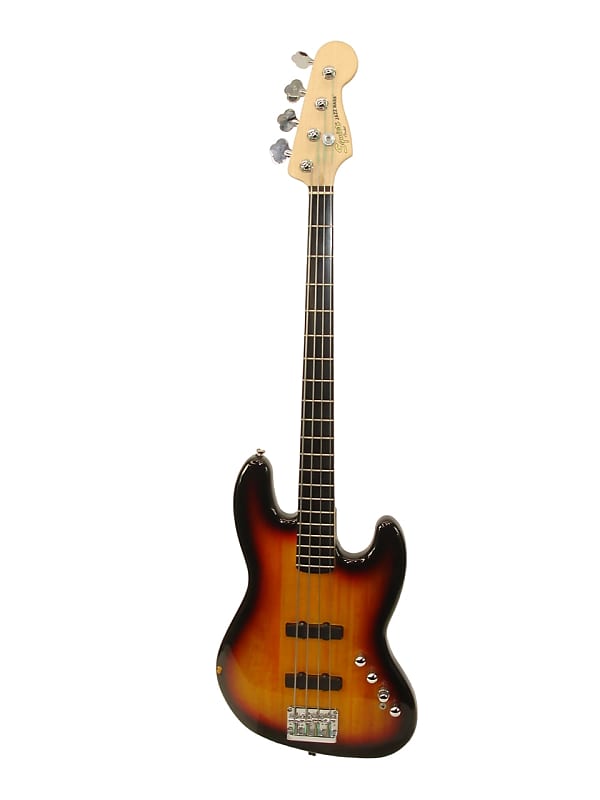 2015 Squier Deluxe Active Jazz Bass IV, 3-Color Sunburst image 1