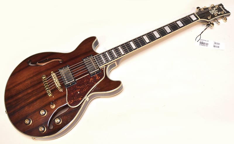 Ibanez AM93ME Semi-Hollow Electric Guitar Natural Finish -Free Case!  Pro Setup image 1