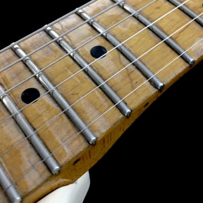 LEFTY! Vintage Fender MIJ ST67 Custom Contour Body Relic Strat Body Hendrix Blonde Guitar CBS Reverse HSC image 8