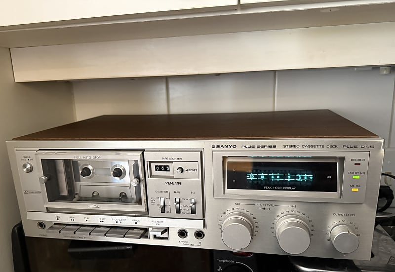 Sanyo Plus S45 Cassette Recorder Deck 1981  			