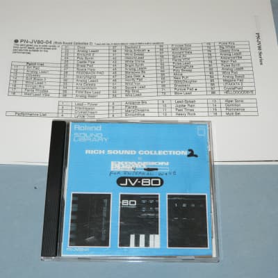 Roland PN-JV80-04 Rich Sound Collection # 2 ROM Card For JV Series of Synths. image 3