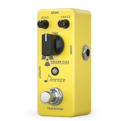 Donner Yellow Fall Delay Guitar Effect Pedal True Bypass image 4
