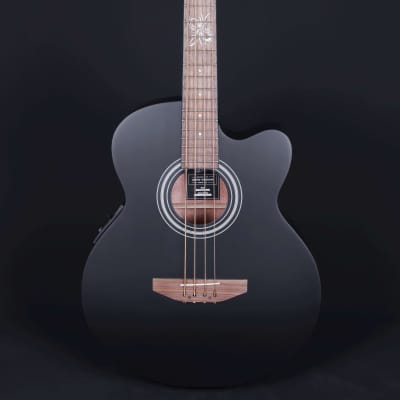 Lindo ACB Series Electro Acoustic Bass Guitar - Matte Black for sale