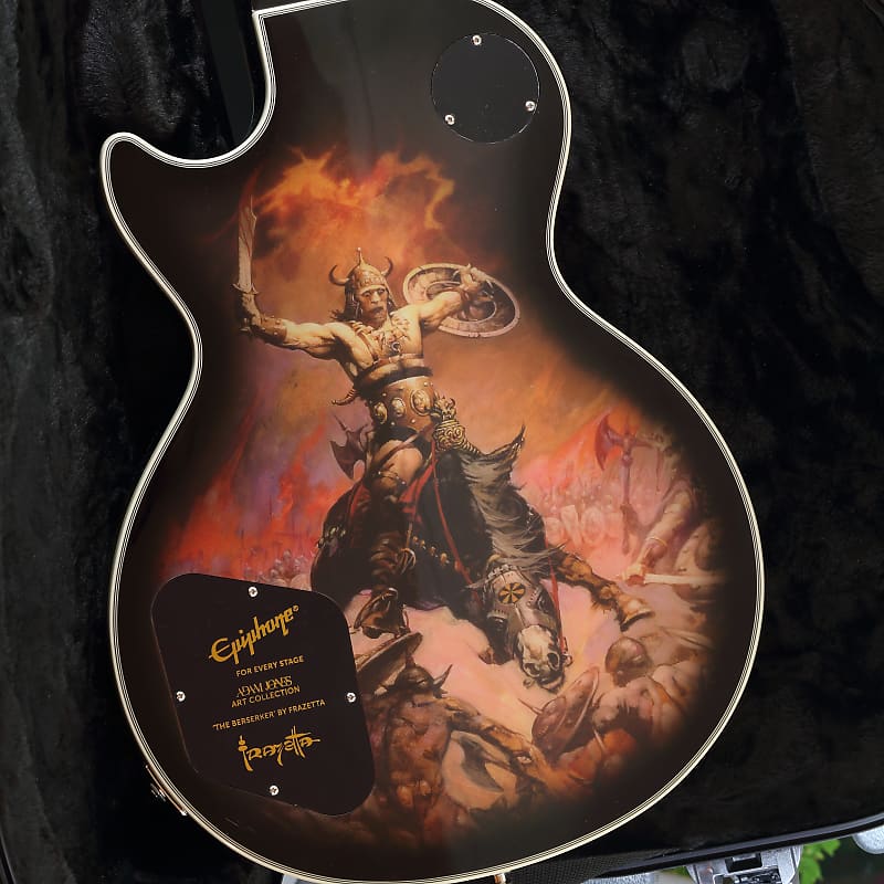 エピフォン Epiphone Adam Jones Les Paul Custom Art Collection Frazetta The  Berserker ベスト エレキギター