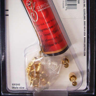 Grover 505G6 Mini Roto-Grip Locking Rotomatic Tuners 6 In-Line Gold Finish image 7