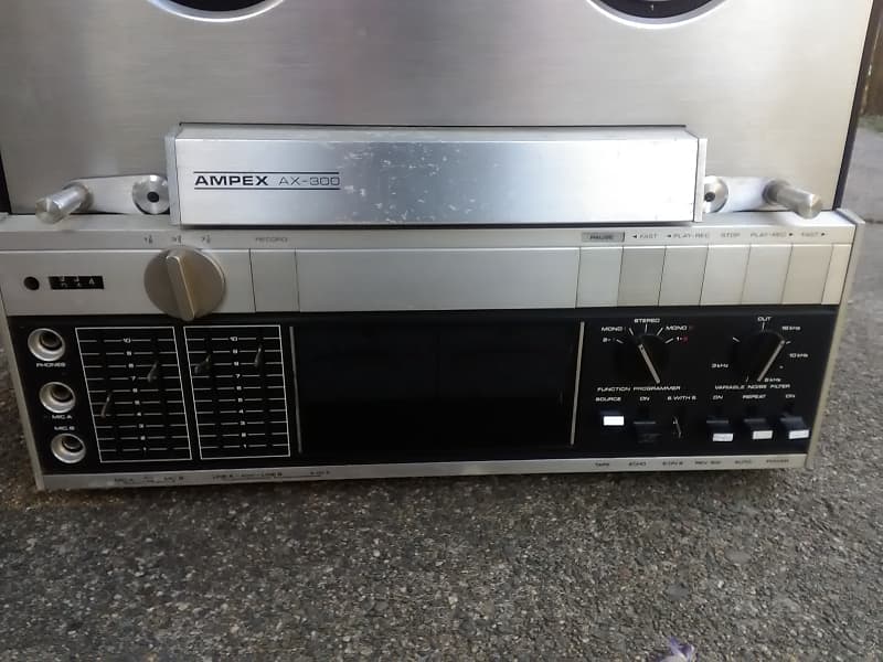 Vintage Ampex AX-300 six head automatic reel to reel Powers On as is