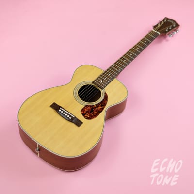 Guild M-240E Concert Acoustic Guitar (Pickup, Natural Satin) image 3