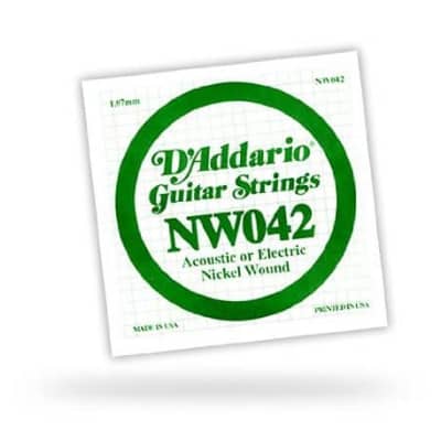 D'Addario Nickel Wound .042 Single String image 2