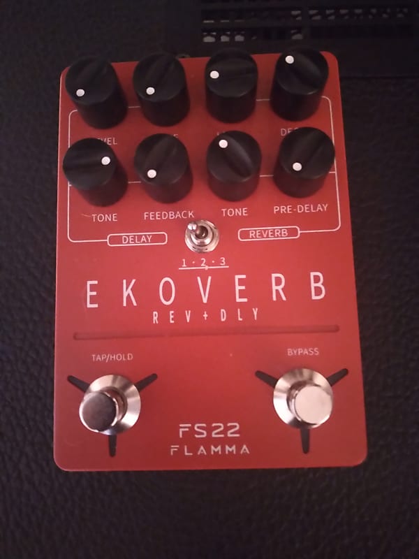 【新品】FLAMMA FS22 EKOVERB REV+DLY FLAMMA FS22 Ekoverb Guitar Stereo Dual Reverb Delay Effects