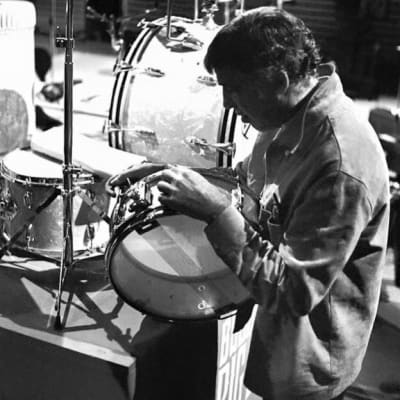 Buddy Rich's Slingerland 1968 White Marine Pearl Drum Set. image 6