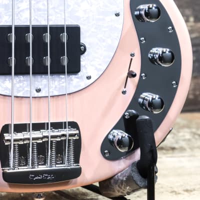 Ernie Ball Music Man StingRay Special HH Pueblo Pink 4-String Electric Bass w/Case image 8