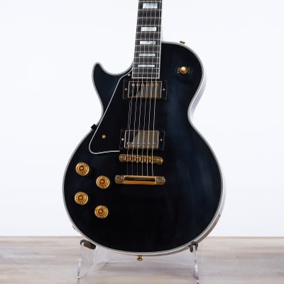 Gibson Les Paul Custom (Left-Handed) VOS, Ebony | Custom Shop Modified image 1