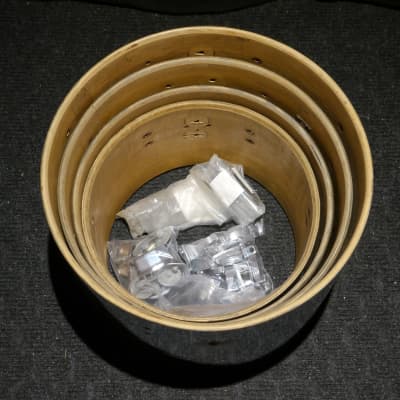 Ludwig Chrome O Wood Concert Toms 13,14,15,16 image 23