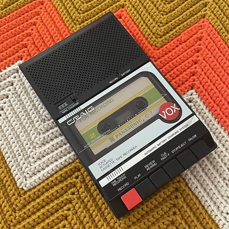 Craig Tape Recorder - -1980’s! - Killer Sound! - Sleek and Compact Body Design! -  			