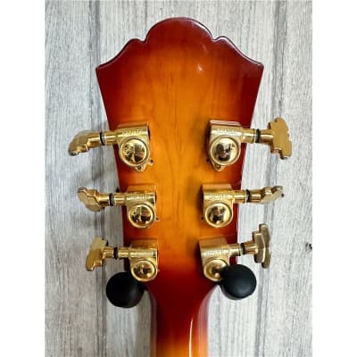 Washburn J-4 Cherry Sunburst Semi Acoustic Electro Jazz guitar, Second-Hand image 6