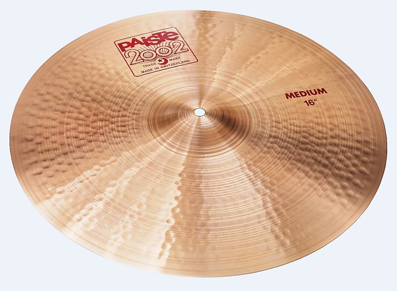Paiste 2002 16" Medium Crash Cymbal/New With Warranty/Model Reverb