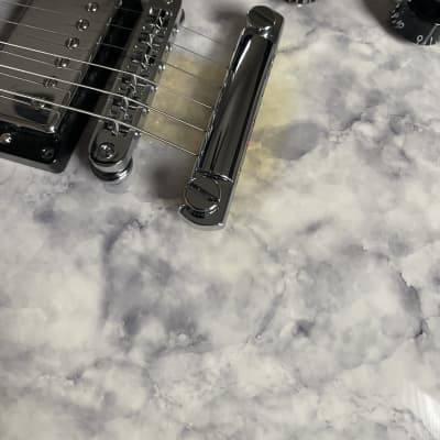 Gibson Limited Edition Les Paul Classic "Rock" II 2015 - Black / White Marble image 2