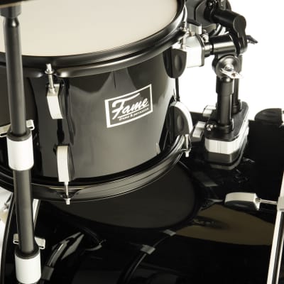 Fame FS18B First Step Junior Drum Set (Piano Black) - Drum Set image 9