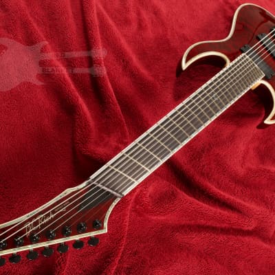 B.C. Rich Shredzilla 8 Prophecy Archtop Fanned Frets Left Handed Black Cherry SZA824FFBCLH 2020 image 4