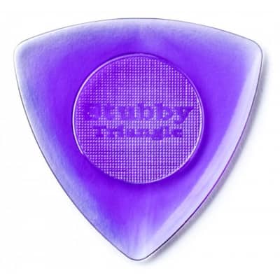 JIM DUNLOP 473 Tri Stubby Player 2,00mm Plektrum, hell-violett (Stück) for sale