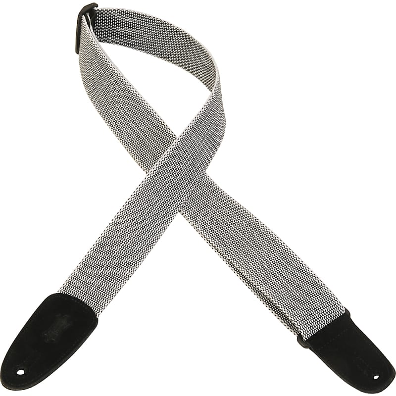 Levy's Leathers - MT8-WHT -  2" Wide White Tweed Guitar Strap. image 1