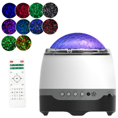 Lekato LED Music Star Galaxy Projector Bluetooth Music Speaker Lamp Light Remote Control image 1