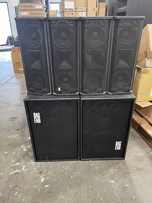Bag End D12E Subs and TA6000 tops, InfraM Box 2000s Black Reverb