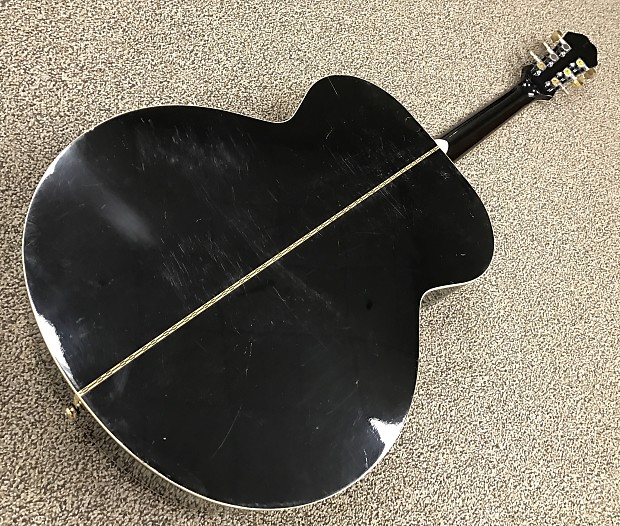 Gibson Epiphone EJ-200/BK Black | Reverb