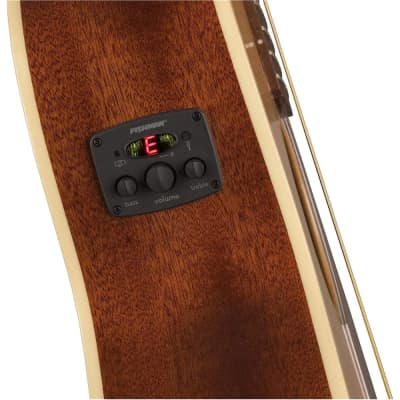 Fender Newporter Player Acoustic Guitar, Walnut Fingerboard, Natural, 0970743021 image 7