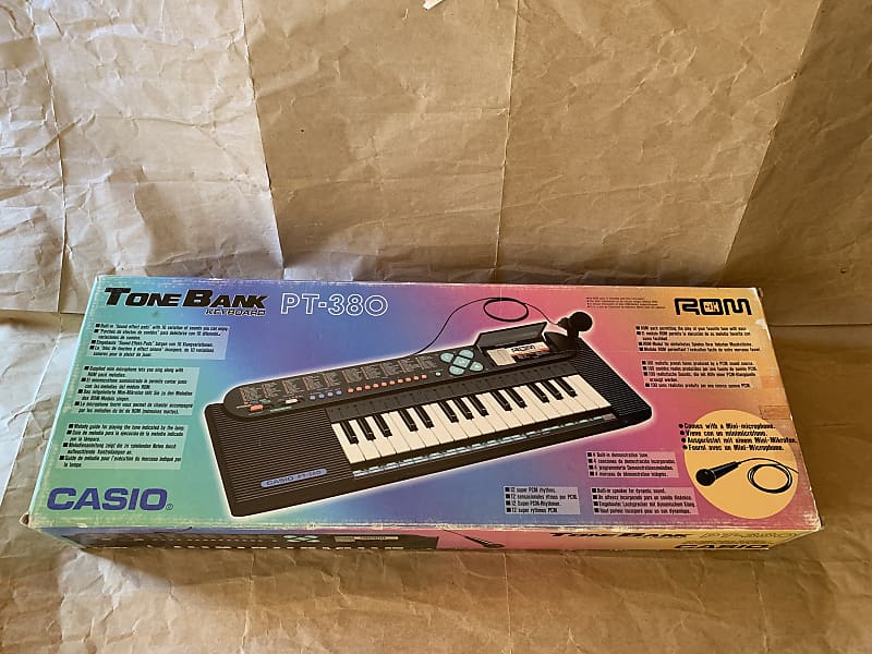 Casio PT-380 80s 90s 32-key Synth with Microphone in