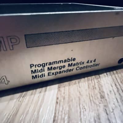 MidiTemp PMM-44 Programmable MIDI Merge MATRIX 4x4 (with MIDI Expander Controller) 1988 - Grey image 8