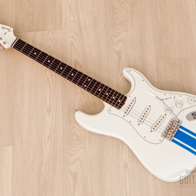 2023 Fender Traditional 60s Stratocaster Olympic White Competition Stripe, Mint w/ Hangtags, Case image 11