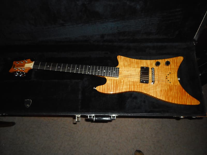 Tom Holmes Bo Diddley Custom 1980's - Natural Flamed Maple!! image 1