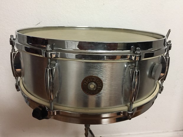 Gretsch Round Badge 4108 Aluminum 14x5" 8-Lug Snare Drum 1969 - 1971 image 1