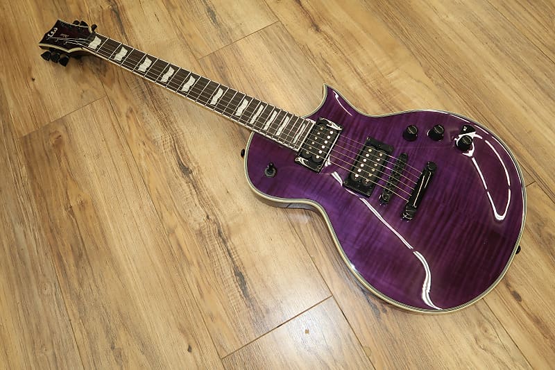 ESP LTD EC 1000FM STP 2021 - See through purple flame | Reverb