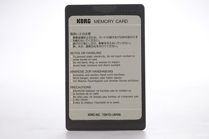 Korg MSC-9S / MSC-09 Organ PCM Data Cards for Korg M1 #44172