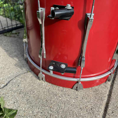 Ludwig 20” x 10” (Deep) - Red Marching / Concert Bass Drum Monroe Keystone image 10