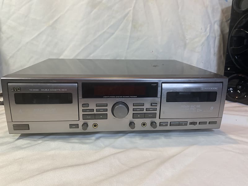 JVC TD-W308/309 Dual Cassette Deck Auto Reverse - Silver | Reverb