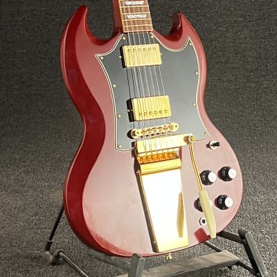 Gibson SG Standard "Large Guard” with Vibrola 1969 - Cherry image 8
