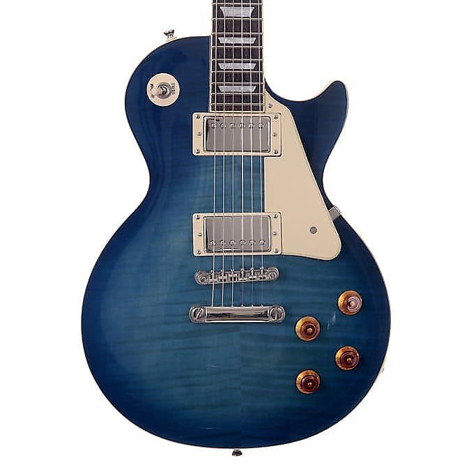 Epiphone Les Paul Standard Plustop Pro - Trans Blue Electric | Reverb