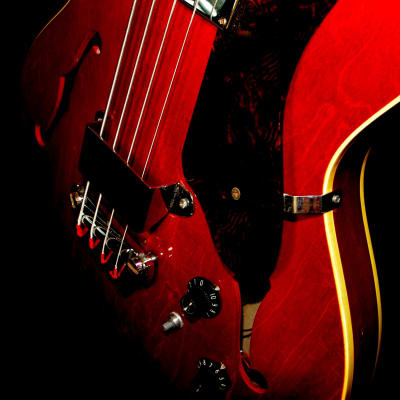 Epiphone EB 232 C Rivoli 1966 Cherry Red. Iconic Bass. Rare. image 14