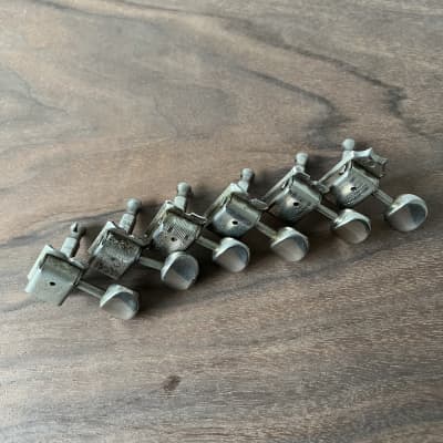 Fender Kluson Deluxe Tuner Set Double Line Vintage 1964-1967 - Nickel image 3