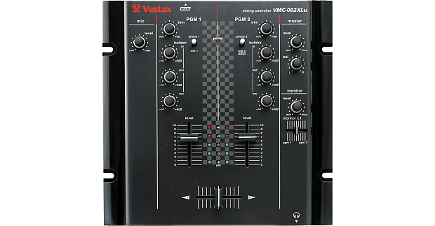 Vestax VMC-002XLu BLK DJ Mixer 2-channel Mixing Controller (Black) VMC002XLu