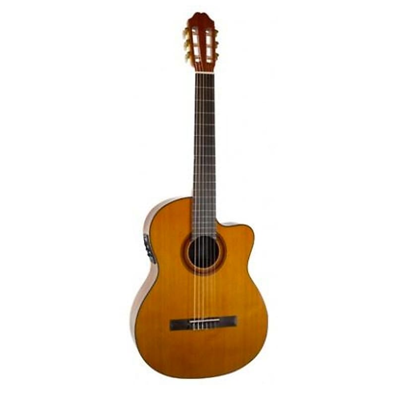 Katoh MCG40CEQ Classical Guitar (Cutaway, Pickup, Natural Gloss) image 1