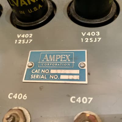 Ampex 350 with power supply and orig manual. image 16
