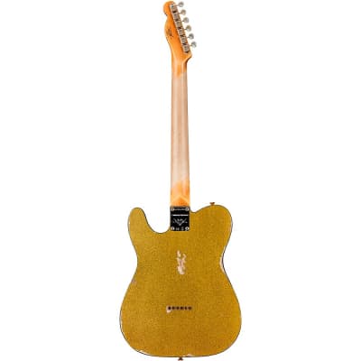 Fender Custom Shop '60s Telecaster Thinline Relic Limited-Edition Electric Guitar Chartreuse Sparkle image 4