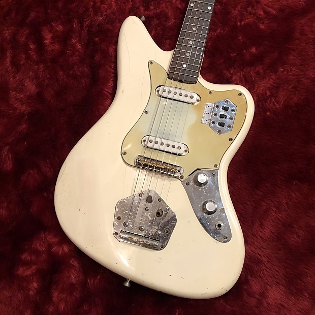 c.1965-1967 ELK Deluxe Chaki Fender Jaguar Style Off Set Body MIJ
