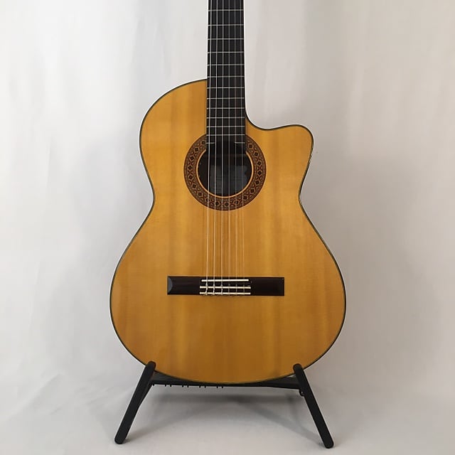 K Yairi CY127 CE (2009) 59957  Nylon string electro LR Baggs, with cutaway, in a Hiscox case. Japan. image 1